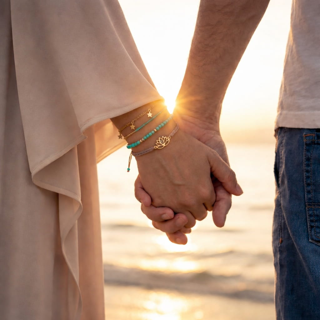 Couples holding hands